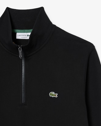 High Neck Zipped Fleece Sweatshirt