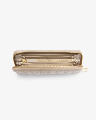 Maheki Zipped Embossed Leather Billfold