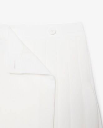 Fluid Crepe Pleated Skirt