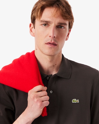 Classic Fit Long Sleeved L.12.12 Polo Shirt