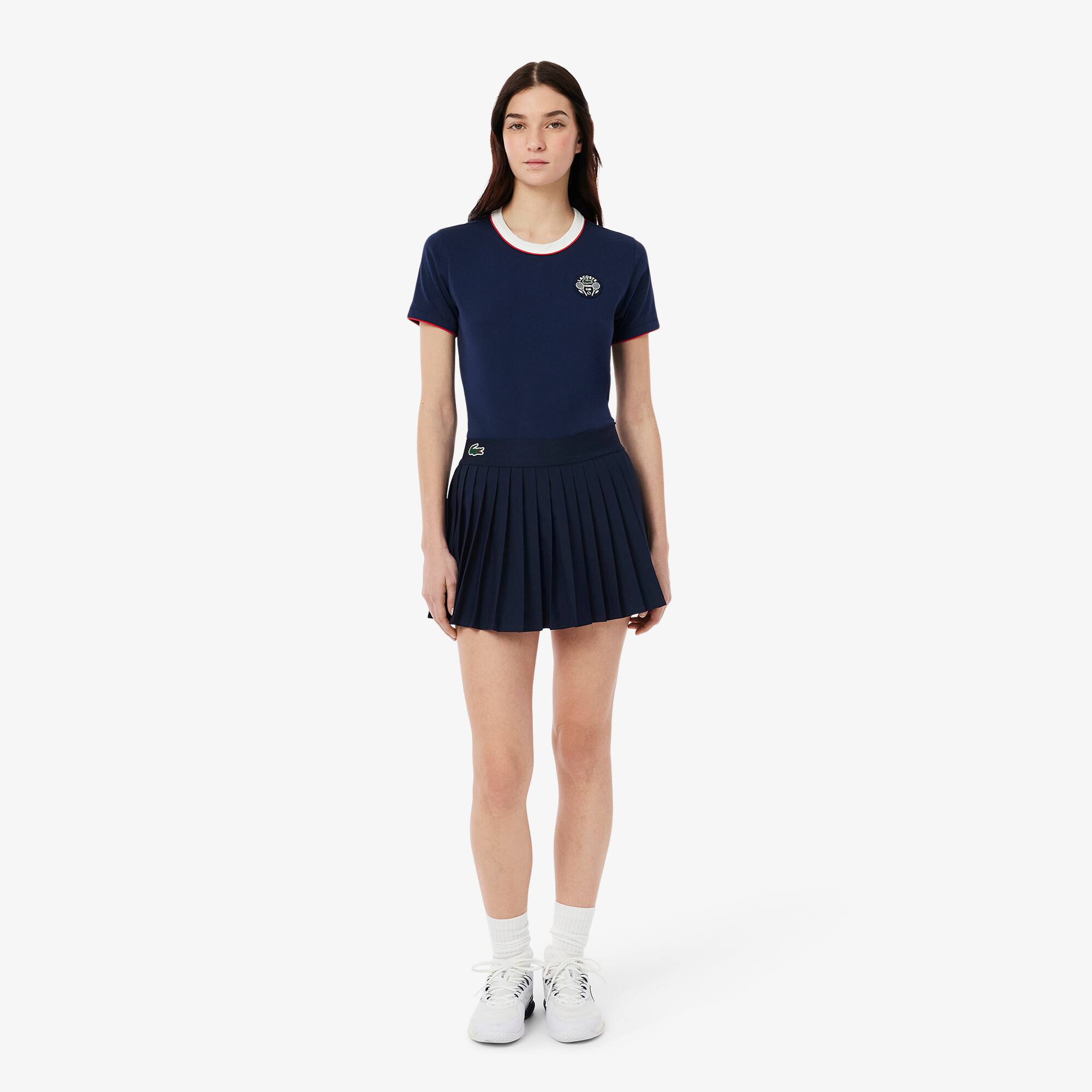 スカート LACOSTE Women Mid Skirts JF0516 525 Blue 0400021630470_GLOBEWHITE?wid=