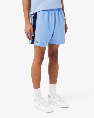 Mid Length Colorblock Swim Trunks