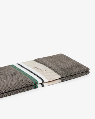 Runway Striped Piqu&eacute; Socks