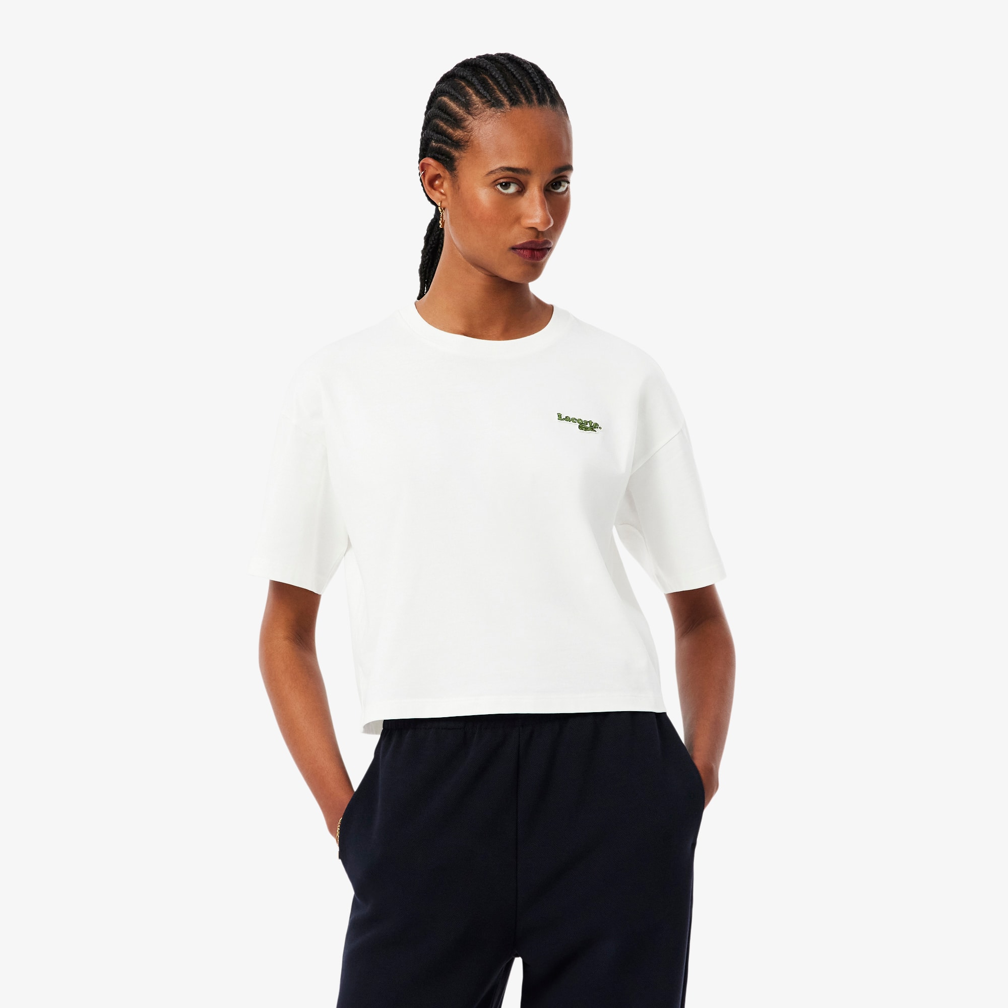 Casual Cotton Jersey T-shirt - Women's T-Shirts - New In 2026