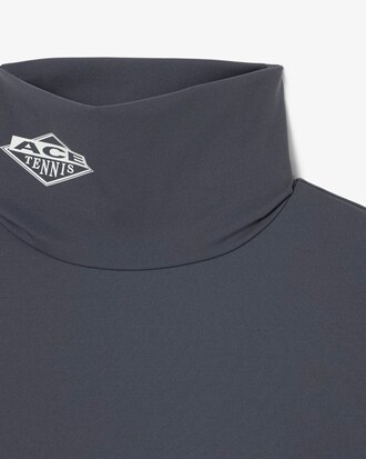 Runway High Neck Printed Stretch T-shirt
