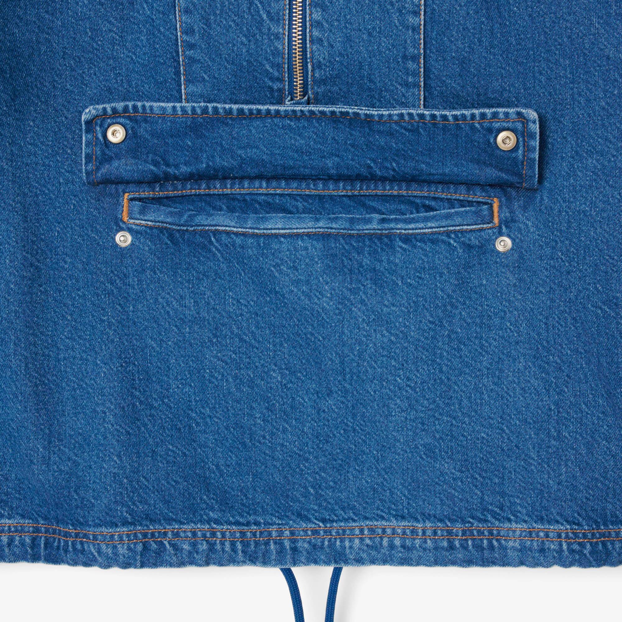 Oversized Denim Popover Jacket - Women's Jackets & Coats - New In
