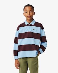 Contrast Stripe Piqué Rugby Shirt