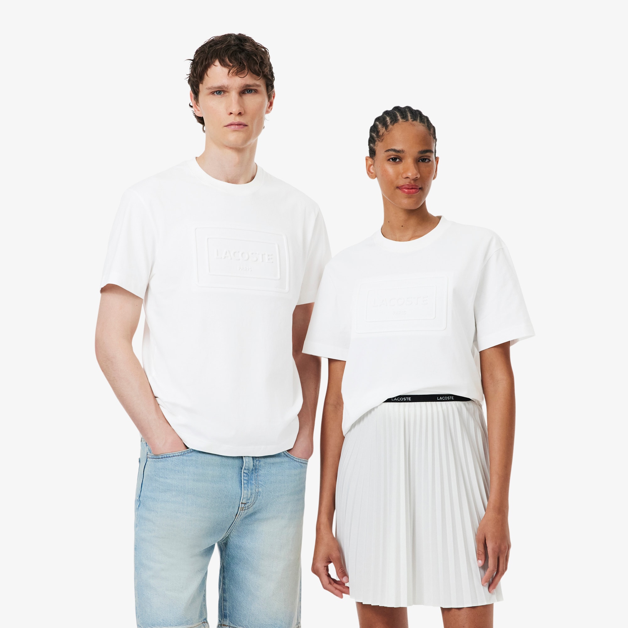 Embossed Branding Cotton T-shirt - Men's t-shirts - New In 2026
