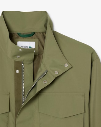 Mid-Length Water-Repellent Windbreaker Jacket
