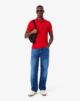 Regular Fit Cotton Blend Polo Shirt