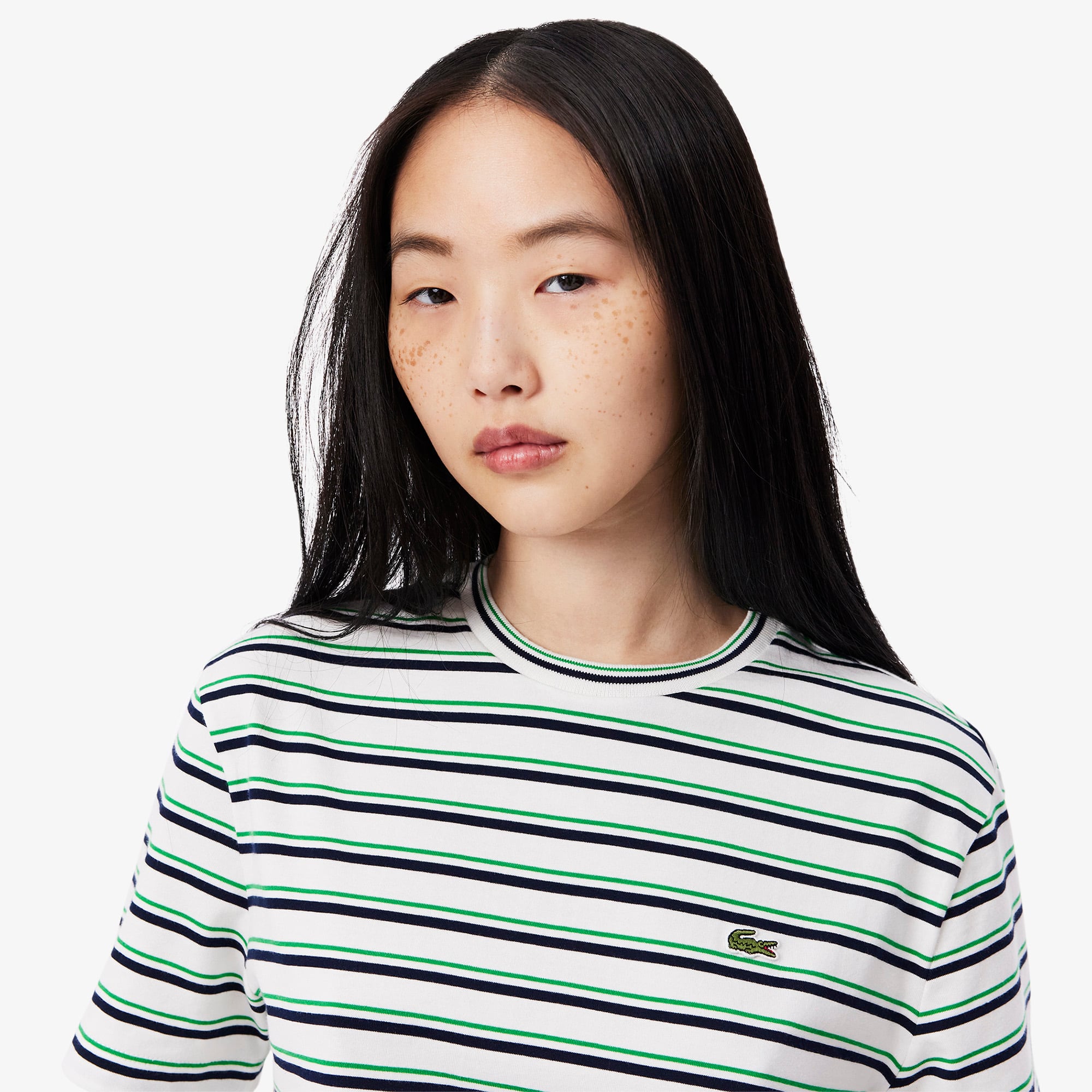 Tシャツ・カットソー Theory SS25 Striped shirt (P0204503 E17) Buy Original Long Sleeved Striped Cotton T-shirt | Lacoste ID