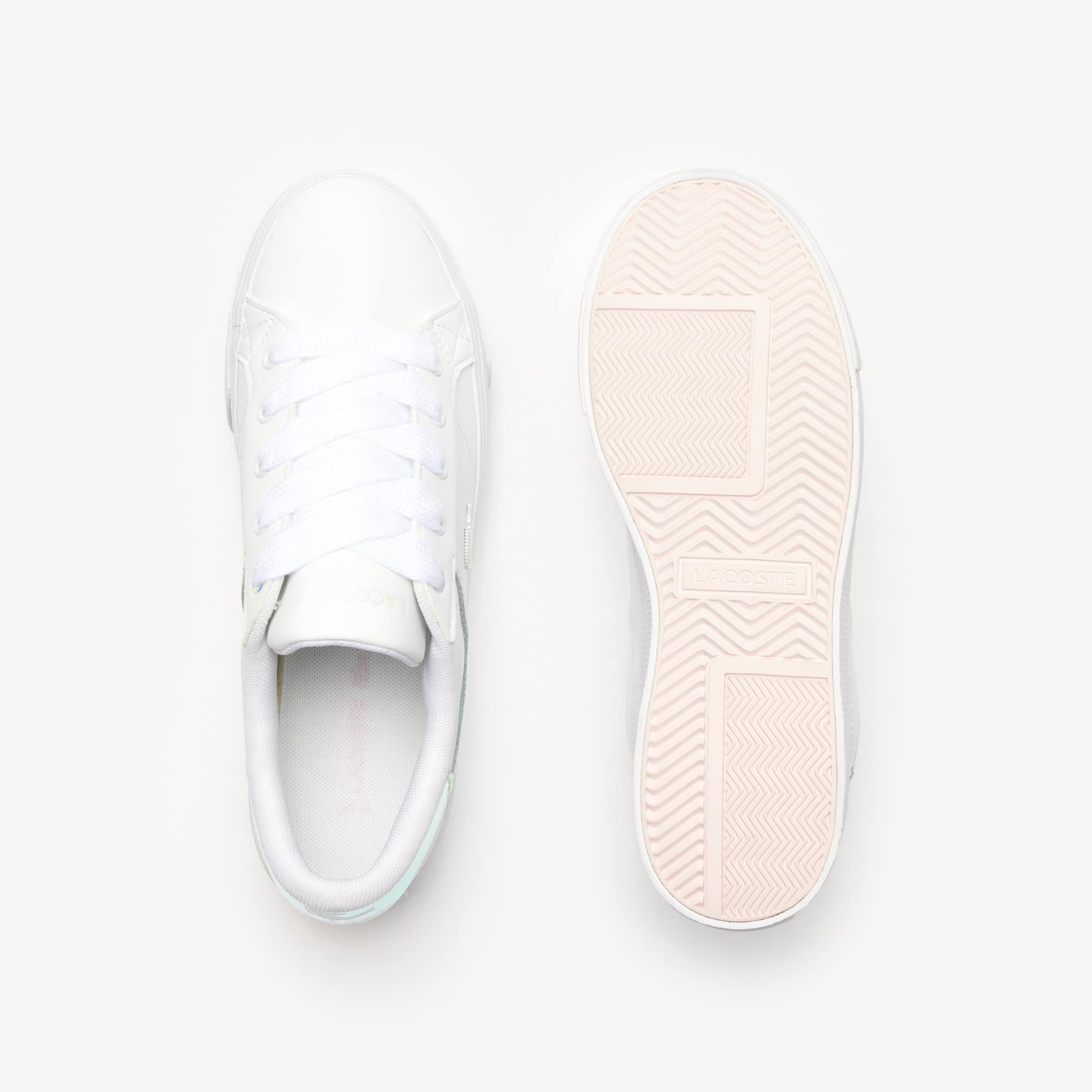 【LACOSTE】 ★ Women's Ziane Leather Sneakers ★ White Women's Ziane Platform Leather Sneakers - Sneakers - New In