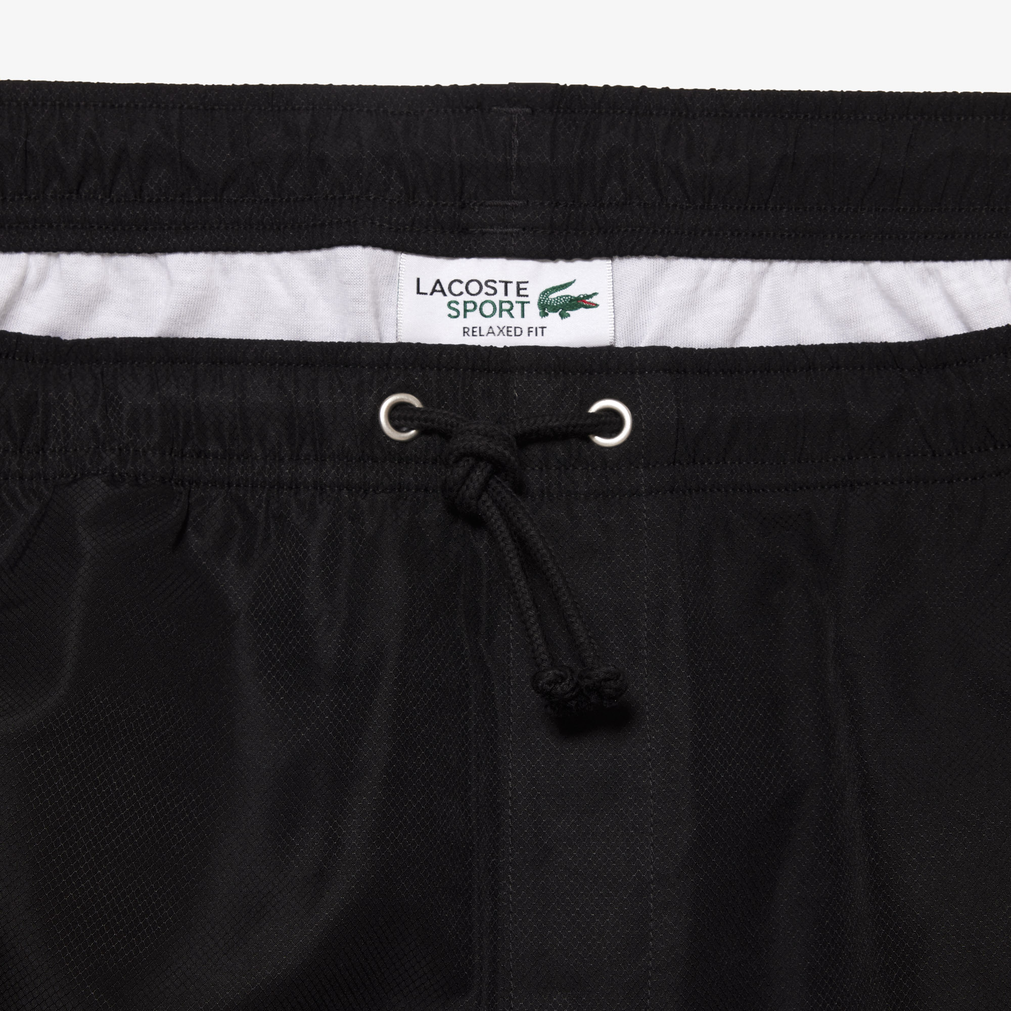 Men's Lacoste SPORT tennis shorts in solid diamond weave taffeta