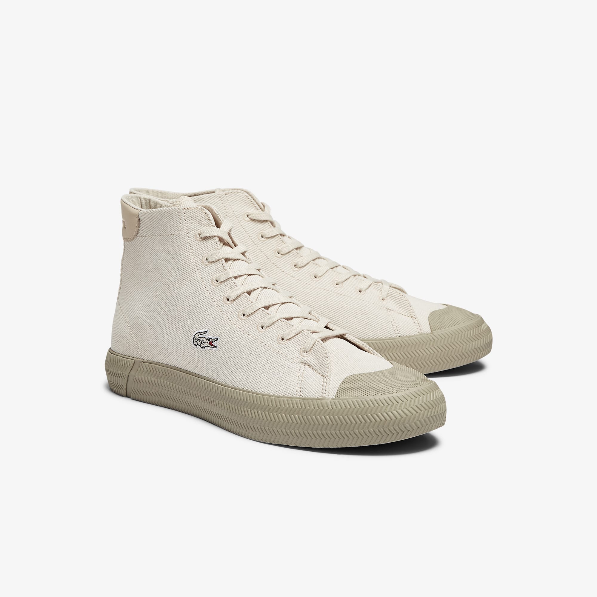 Men's Gripshot Mid Canvas and Leather Sneakers | LACOSTE