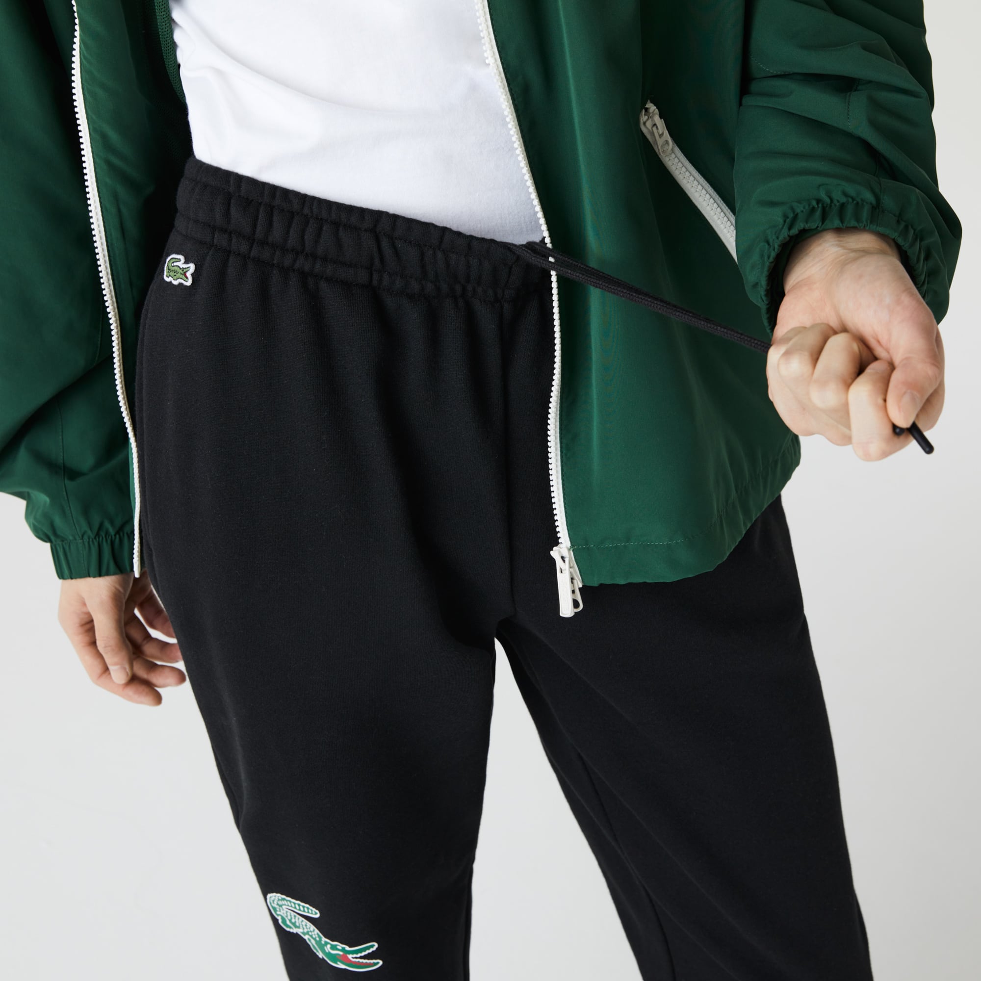 Men's lacoste sport crocodile print fleece jogging pants Clearance