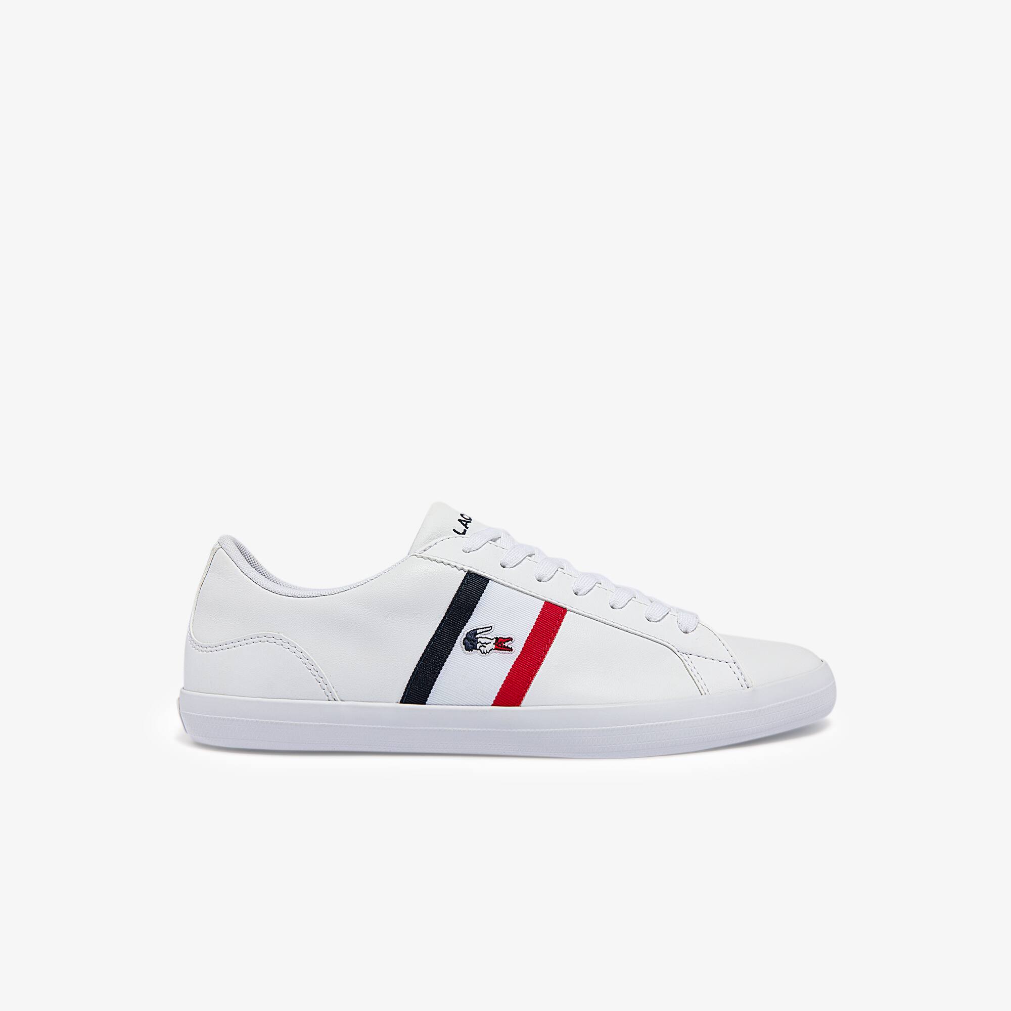Men's Lerond Tricolore Leather and Synthetic Sneakers | LACOSTE