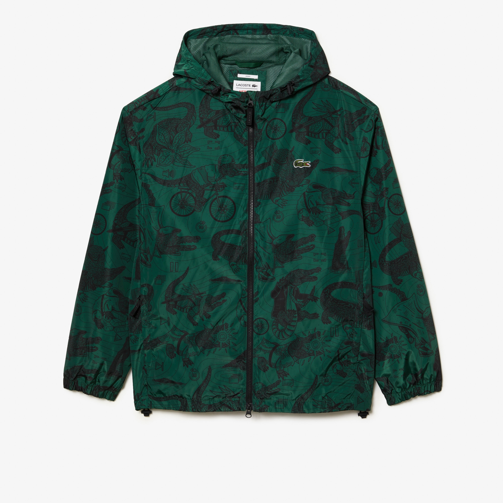 Unisex Lacoste x Netflix Printed Hooded Jacket All Men's Clothing