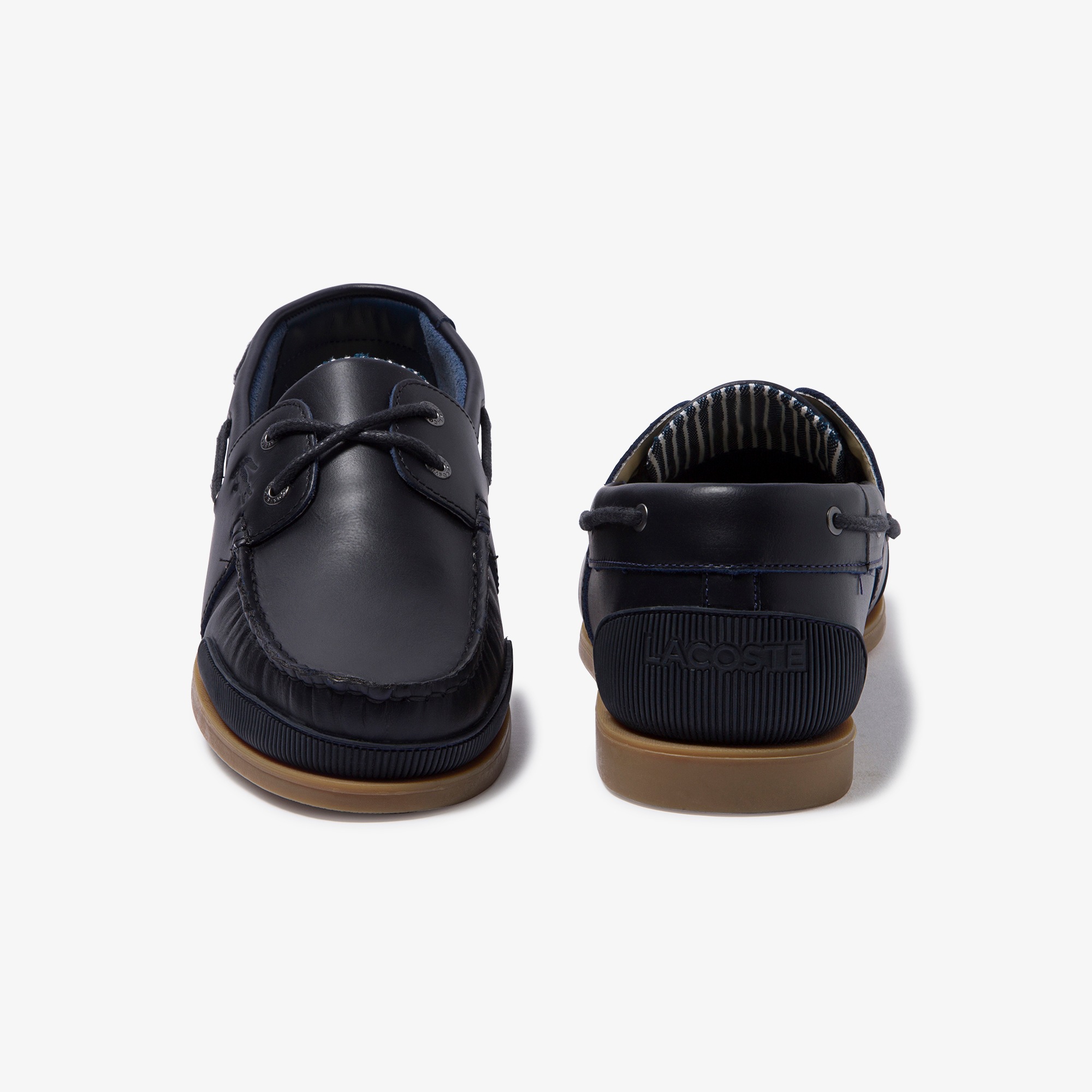 Men's Nautic Soft Leather Boat Shoes LACOSTE