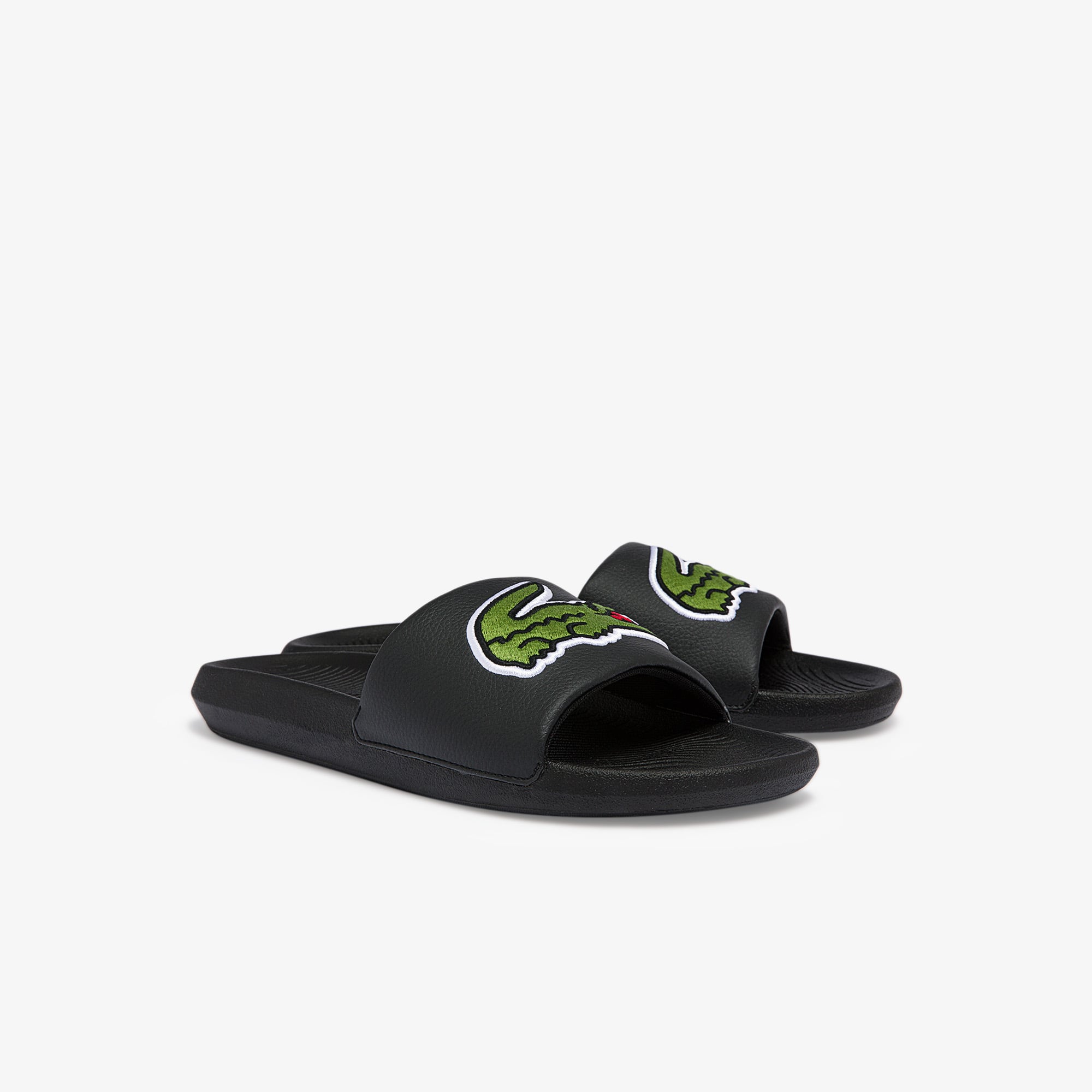 lacoste croc slide