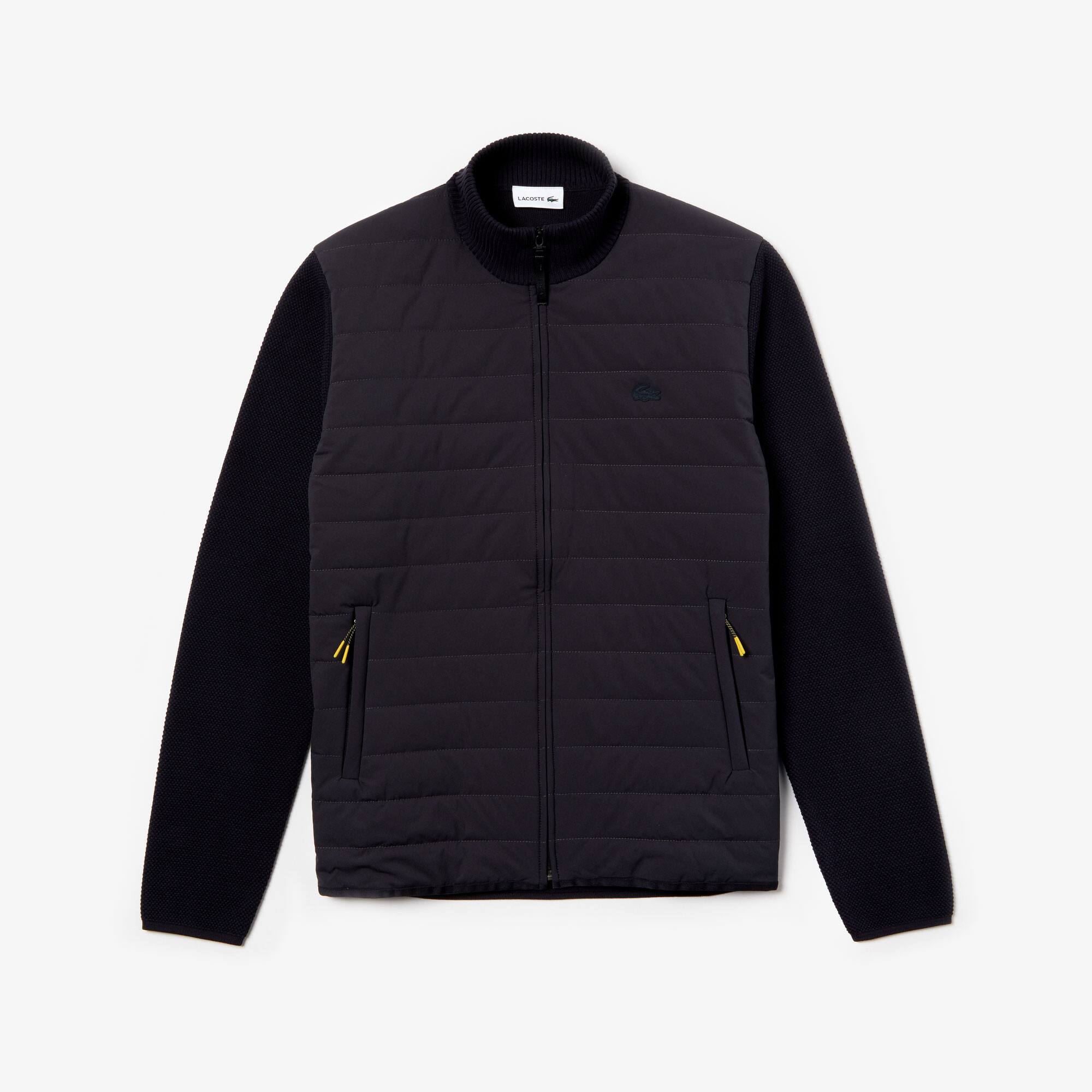 mens quilted cardigan